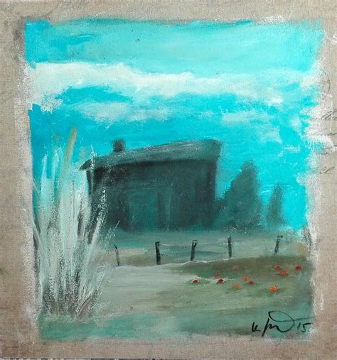 Einsame Scheune Lonely Barn Painting By Katja Senier Fine Art America