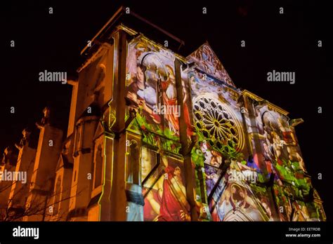 Light Projection On Building Hi Res Stock Photography And Images Alamy