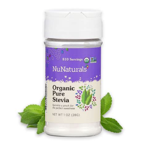 Stevia Organic Pure Extract Natural Sweetener Stevia By Nunaturals