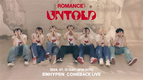 Enhypen Comeback Live With Romance Untold 📮