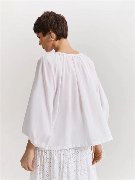 Блуза с объемными рукавами Elis (арт. BL1375 , цвет Белый) - купить за ...