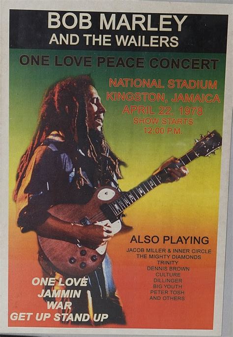 Lot - (3) BOB MARLEY CONCERT POSTERS 1970'S