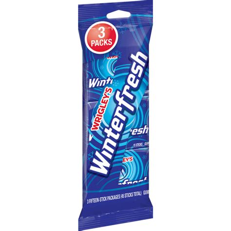 WRIGLEY'S Winterfresh Chewing Gum Bulk Pack, 15 Stick Pack (Pack of 3) | Chewing Gum | Festival ...