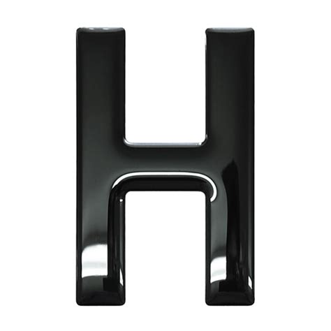 3d Gel Letter H Number Plate Trader