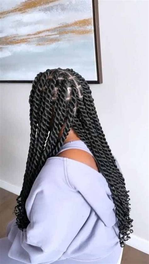 Vanilles Pour Cheveux Mod Les De Tresses Tendance Big Twist