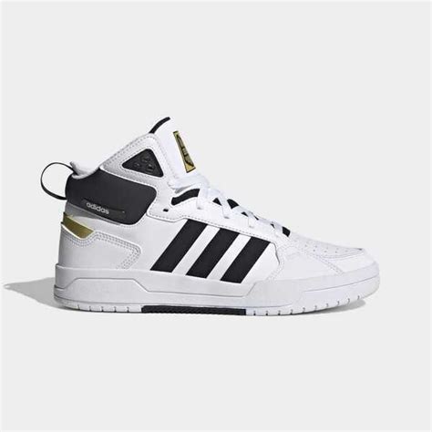 博客來 Adidas 100db Mid Gy4790 男女 休閒鞋 運動 復古 皮革 中筒 百搭 穿搭 愛迪達 白 黑