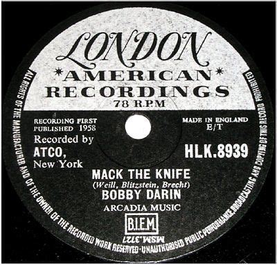 Popsike Rpm Bobby Darin Mack The Knife London