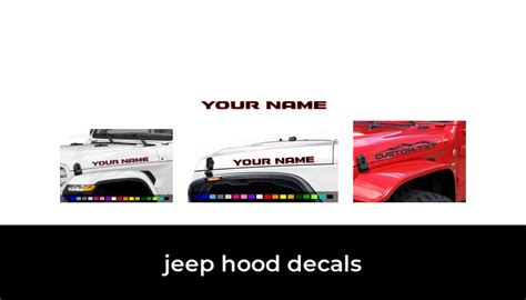 49 Best Jeep Hood Decals 2022 After 176 Hours Of Research And Testing