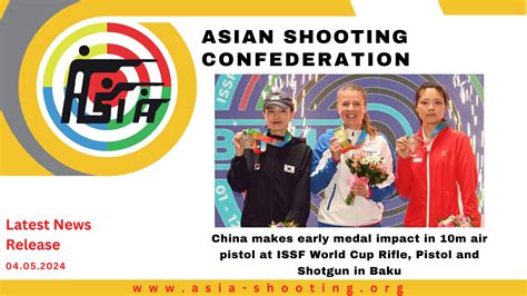 China Makes Early Medal Impact In 10m Air Pistol At ISSF World Cup