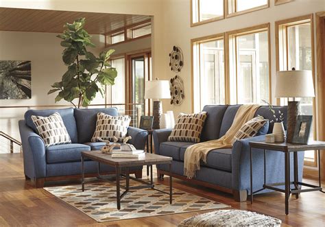 Janley Denim Loveseat From Ashley Coleman Furniture