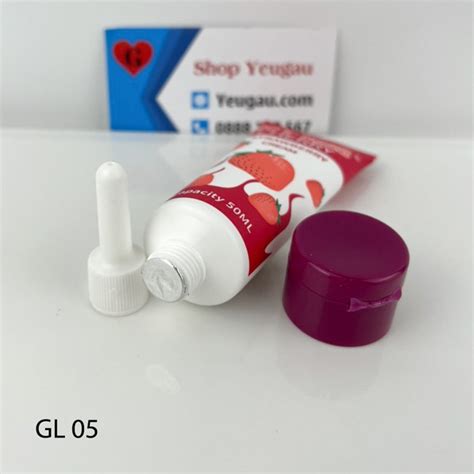 Gel bôi trơn gốc nước HOT KISS hương dâu 50ml an toàn 100