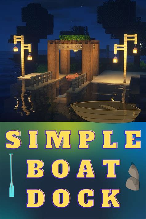 Minecraft Boat Dock Easy Redstone Tutorial Minecraft Underwater