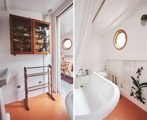 Solar-powered houseboat boasts spectacular interior design