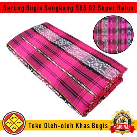 Jual Kain Sarung Tenun Bugis Sutra Sengkang Type SBS 02 Super Premium