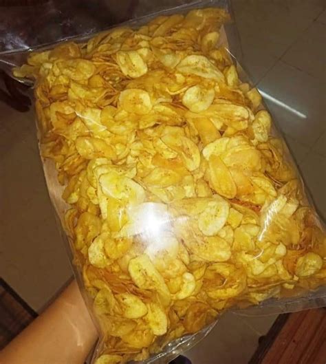 Kerepek Pisang Tanduk Banana Crackers Food Drinks Packaged