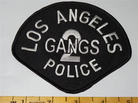 Lapd Los Angeles Police 2 Gangs Patch 1810717509