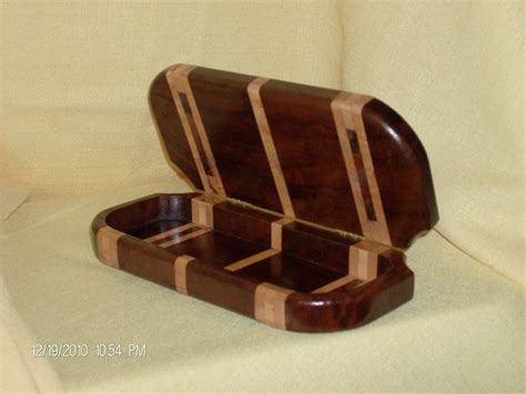 Walnut Burl Birdseye Maple Wood Jewelry Box