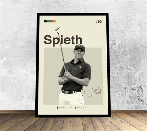 Jordan Spieth Poster Golf Poster Motivational Poster Sports Etsy