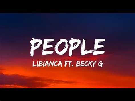 Libianca People Lyrics Letra Ft Becky G Youtube