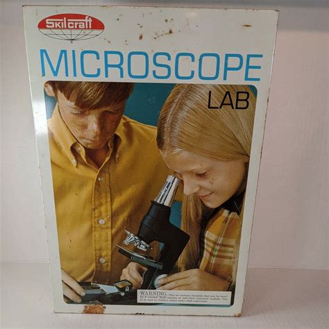 Vintage S Skilcraft Microscope Lab W Metal Case No Accessories As