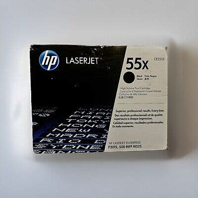 HP 55X High Yield Original LaserJet Toner Cartridge, CE255X - Black ...