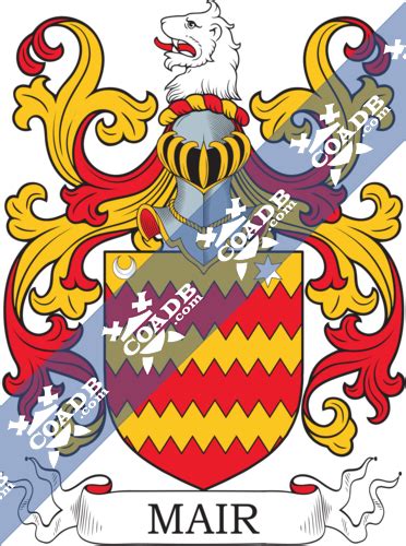 Mair Family Crest, Coat of Arms and Name History