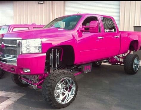 Pin By Ashley Newell On Pink Trucks Pink Truck Trucks Monster Trucks