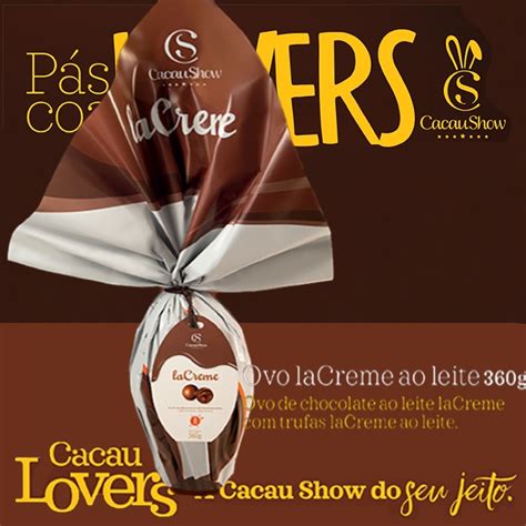 3 Ovos Páscoa Lacreme Grancherie Trufas 360g Cacau Show