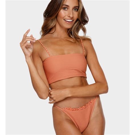 Billabong Swim Billabong Tanlines Bandeau Skinny Hike Bikini Set