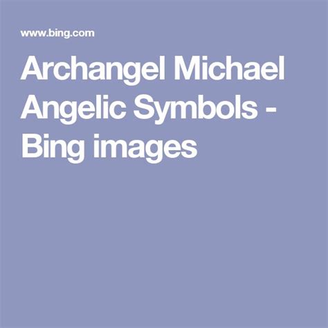 Archangel Michael Angelic Symbols Bing Images Angelic Symbols