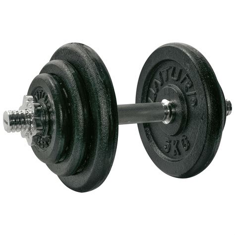 Dumbbellset, with 1 bar screw - 20 kg - Various Plates - Easy to Store ...