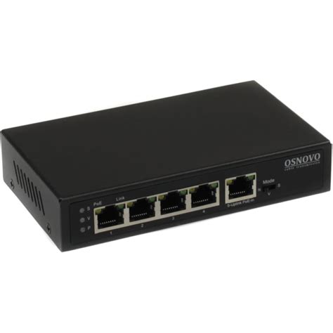 PoE коммутатор/удлинитель OSNOVO SW-8050/D Gigabit Ethernet на 5 портов ...