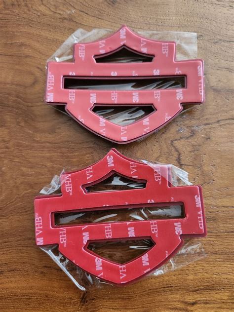 Harley Davidson Emblems 2 Pc Set Fuel Gas Tank Emblems Badge CVO Biker