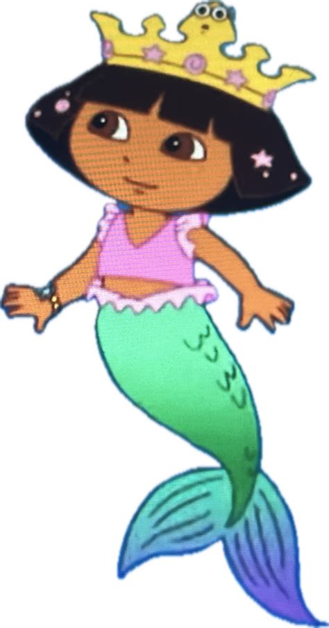 Mermaid Dora in no background | Fandom