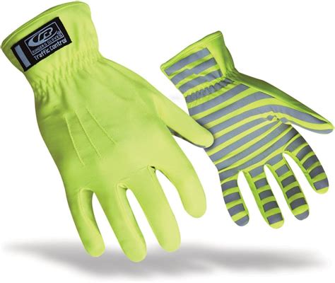 Ringers TrafficR-307 Reflective Gloves for Traffic Control, High Visibility, Green, X-Large ...