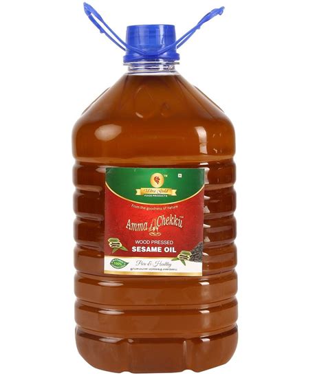 Lowers Cholesterol AMMA CHEKKU WOOD PRESSED SESAME OIL Packaging Size