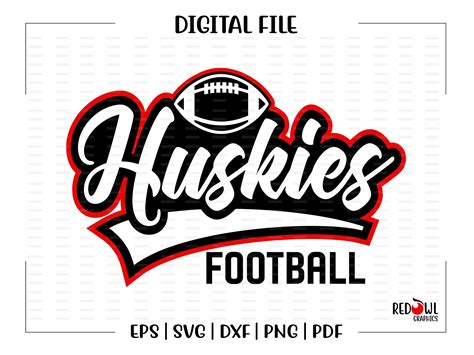 Football Svg Huskies Svg Huskie Football Huskie Huskies | Etsy