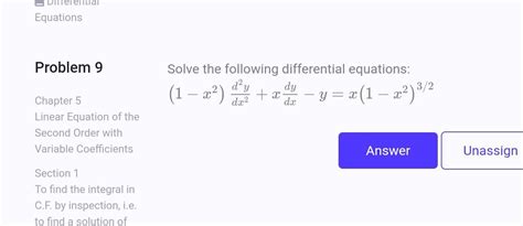 Solved Differential Equations Problem 3 Chapter 3