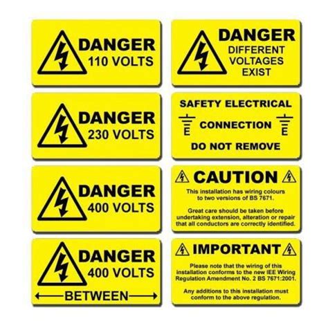 China Customized Polyester Electrical Panel Safety Danger Warning ...