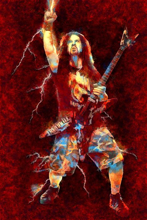 Dimebag Darrell Pantera Tribute Cowboys From Hell Mixed Media by The ...