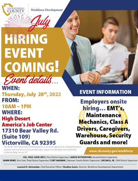 Employer Hiring Flyers Barstow Community College