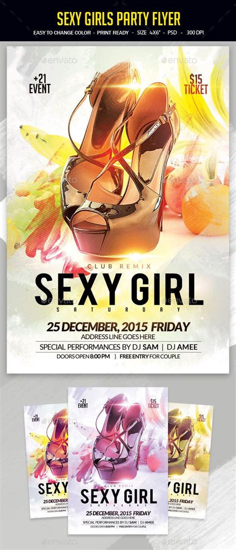 Sexy Girls Party Flyer Party Flyer Girls Party Flyer