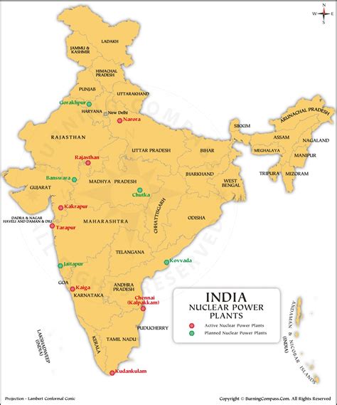 Nuclear Power Plants In India Map Hd