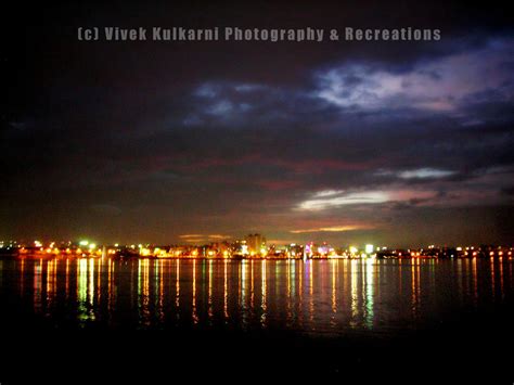 Hyderabad city at night by VivekNKulkarni on DeviantArt