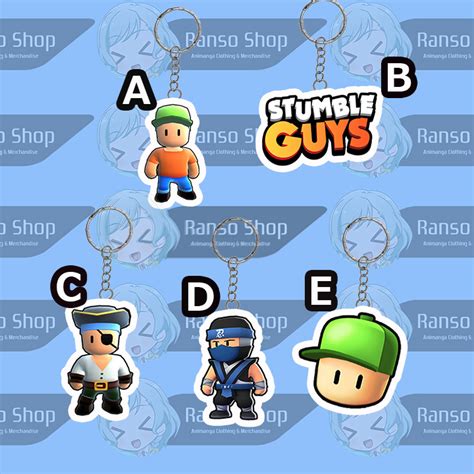 Jual Gantungan Kunci Stumble Guys Ganci Game Stumble Guys Merch