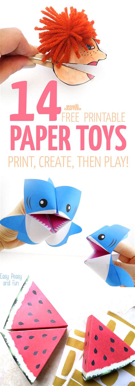 Paper Toy Templates 14 Free Printables To Craft And Play