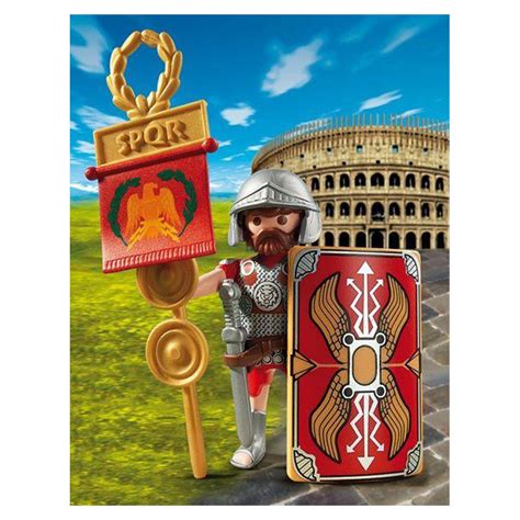 Legionario Romano Playmobil Con Spada Scudo E Vessillo Spqr Per