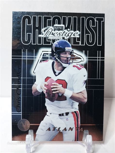 2000 Playoff Prestige Team Checklist Chris Chandler Cl33 Atlanta