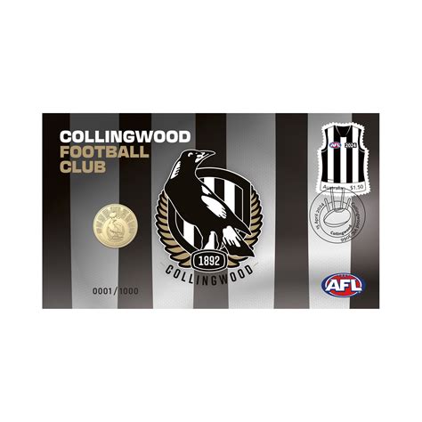 Afl Collingwood Postal Numismatic Cover Pnc Postal Numismatic