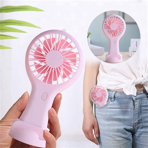 Summer Portable Handheld Mini Fans USB Battery Operated Small Clip on ...